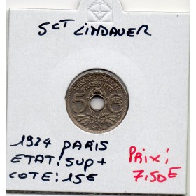5 centimes Lindauer 1924 Paris Sup+