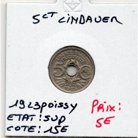 5 centimes Lindauer 1923 Poissy Sup
