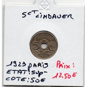 5 centimes Lindauer 1923 Paris Sup-