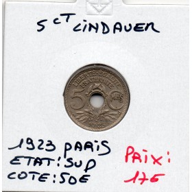5 centimes Lindauer 1923 Paris Sup