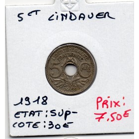 5 centimes Lindauer 1918 Sup-