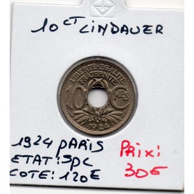 10 centimes Lindauer 1924 Paris Spl