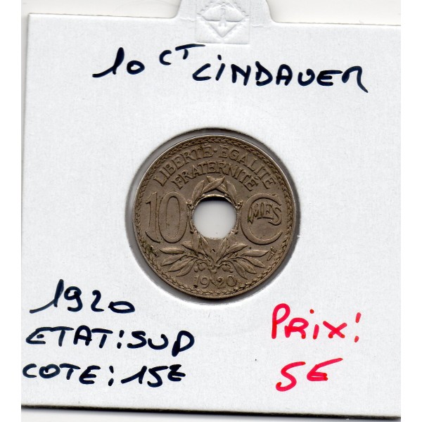 10 centimes Lindauer 1920 sup