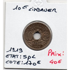 10 centimes Lindauer 1919 Spl