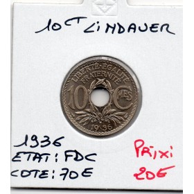 10 centimes Lindauer 1936 FDC