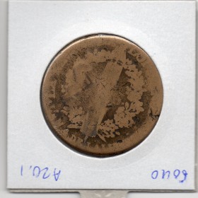 2 Sols Constitution Louis XVI 1792 .AA. Metz B, France pièce de monnaie