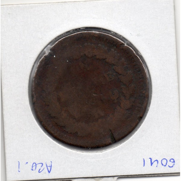 1 decime refrappe du 2 décimes Dupré An 5 R Orléans B