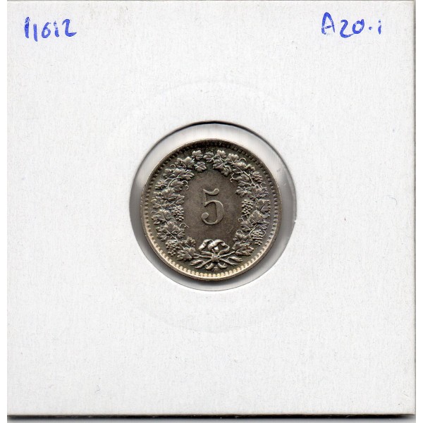 Suisse 5 rappen 1969 FDC, KM.26 tête de Helvetia