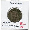 Belgique 20 centimes 1860 TB-, KM.20 Leopold 1er