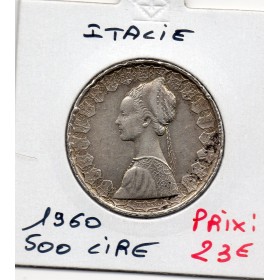 Italie 500 Lire 1960 Sup, KM.98