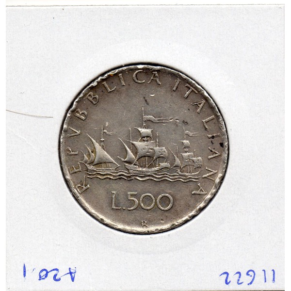 Italie 500 Lire 1960 Sup, KM.98