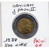 Vatican Jean Paul II 500 lire 1988 Spl, KM.211 Sainte Trinité
