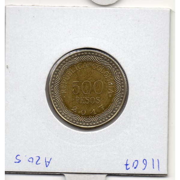 Colombie 500 pesos 2017 TTB, KM.298 Grenouille de verre