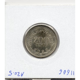 Colombie 200 pesos 2022 Spl, KM.297 Perroquet Ara Rouge