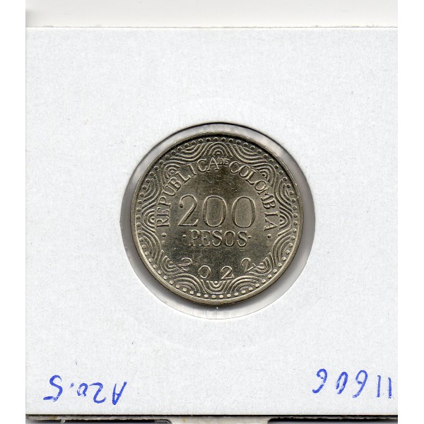 Colombie 200 pesos 2022 Spl, KM.297 Perroquet Ara Rouge
