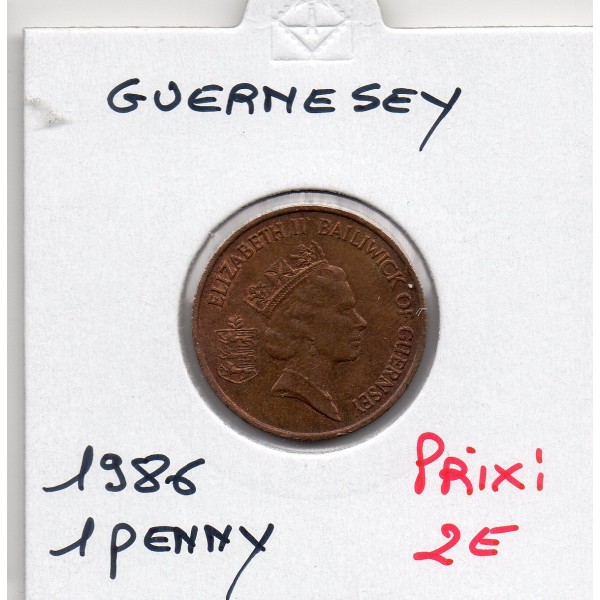 Guernesey 1 penny 1986 Spl, KM.40 Crabe