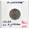 Allemagne 50 reichspfennig 1928 A, Sup  KM.49 Aigle