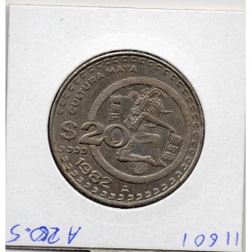 Mexique 20 Pesos 1982 Sup, KM.486 Culture Maya