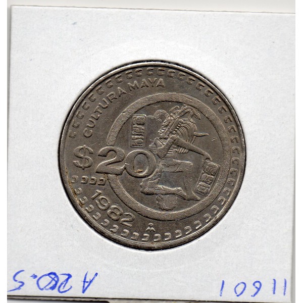 Mexique 20 Pesos 1982 Sup, KM.486 Culture Maya
