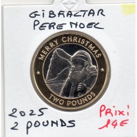 Gibraltar 2 pounds 2025, FDC, Père Noël