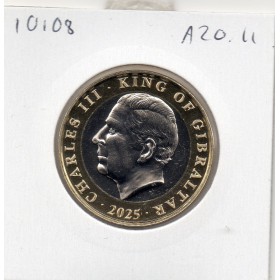 Gibraltar 2 pounds 2025, FDC, Père Noël