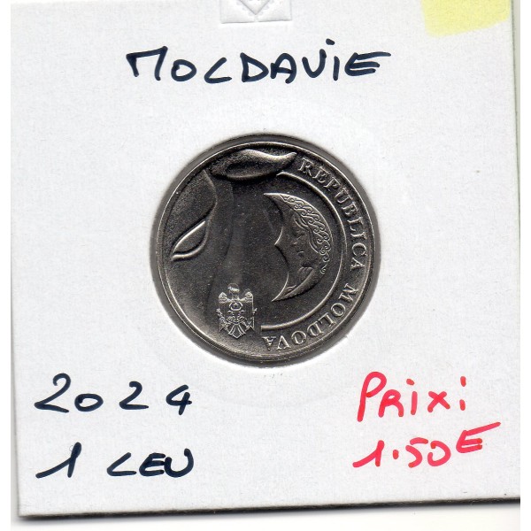 Moldavie 1 leu 2024 Spl, KM.153 aurauch et croissant