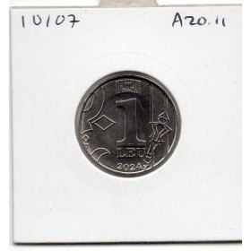 Moldavie 1 leu 2024 Spl, KM.153 aurauch et croissant