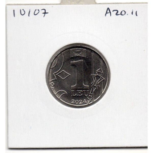 Moldavie 1 leu 2024 Spl, KM.153 aurauch et croissant