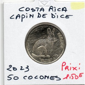 Costa Rica 50 Colones 2023 Spl, lapin de Dice