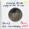 Costa Rica 50 Colones 2023 Spl, lapin de Dice