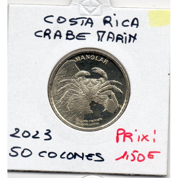 Costa Rica 50 Colones 2023 Spl, Crabe Marin