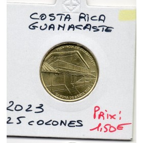 Costa Rica 25 Colones 2023 Spl, province de Guanacaste