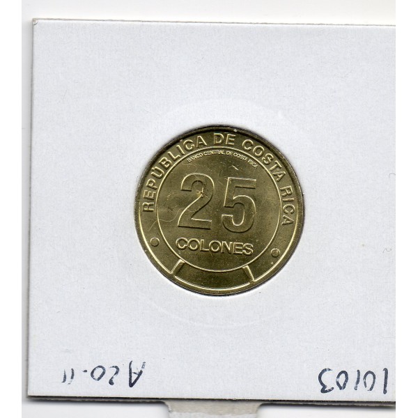Costa Rica 25 Colones 2023 Spl, province de Guanacaste