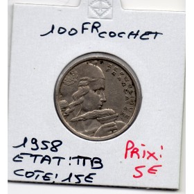 100 francs Cochet 1958 TTB