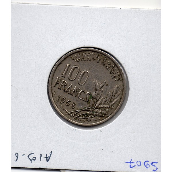 100 francs Cochet 1958 TTB