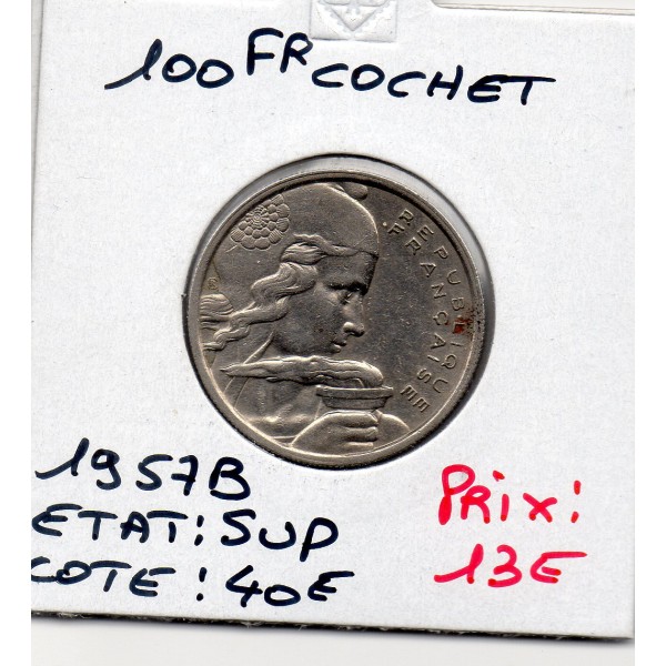 100 francs Cochet 1957 B Sup