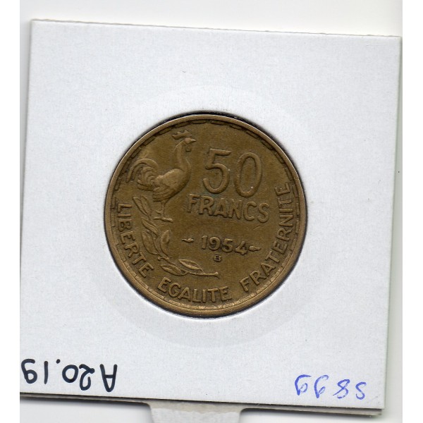50 francs Coq Guiraud 1954 B TTB