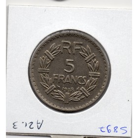 5 francs Lavrillier 1938 Sup