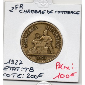 Bon pour 2 francs Commerce Industrie 1927 TB
