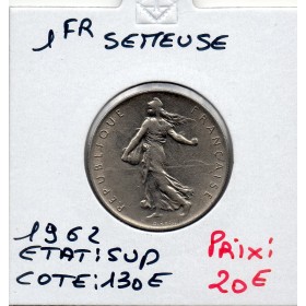 1 franc Semeuse Nickel 1962 Sup