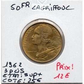 50 centimes Lagriffoul 1962 3 plis Sup+