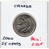 Canada 25 cents 2000 Sup, KM.380 Millénaire Ingéniosité