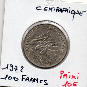 Centrafrique 100 francs 1972 Sup KM.6 antillopes
