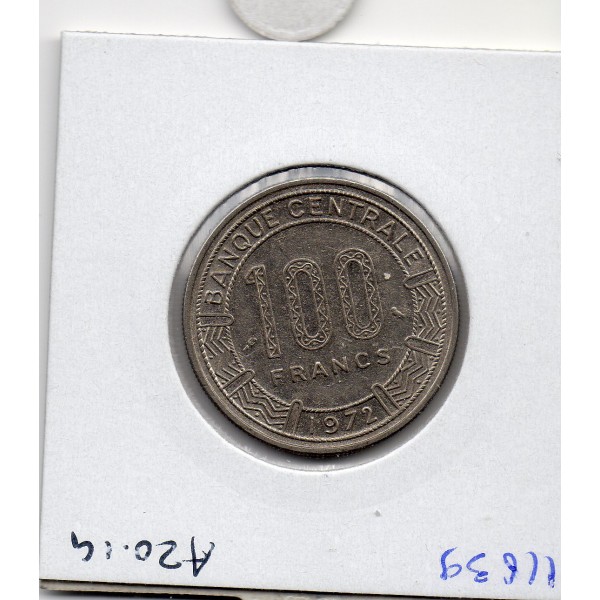 Centrafrique 100 francs 1972 Sup KM.6 antillopes