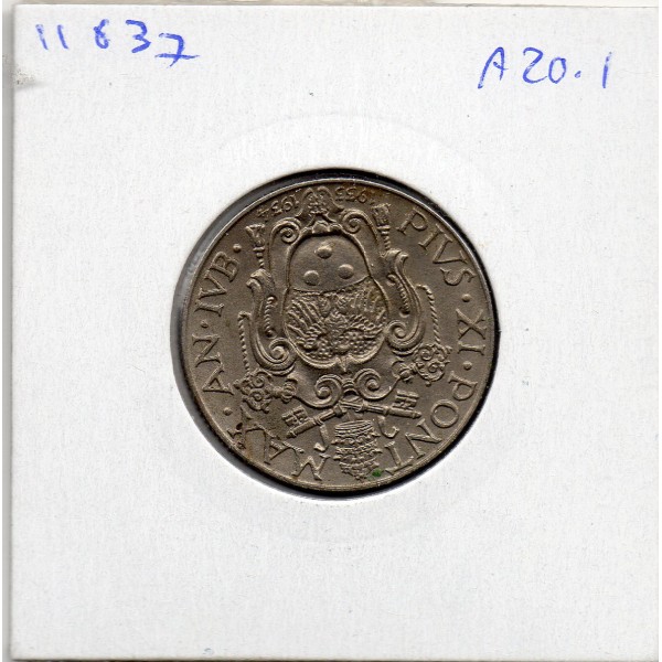 Vatican 50 centesimi 1934 Spl, KM.14 Pie XI Jubilée