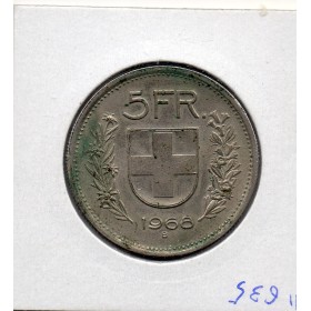 Suisse 5 francs 1968 Sup, KM.40a Cupronickel