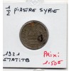 Syrie, 1/2 Piastre 1921 TB, Lec.4 protectorat