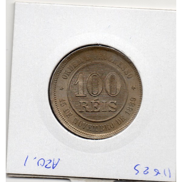 Brésil 100 reis 1898 Sup+, KM.498 Croix du sud