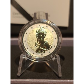 2 euro commémorative, BE Polissage inversé, Saint Marin 2025 Michel-Ange pièce de monnaie €