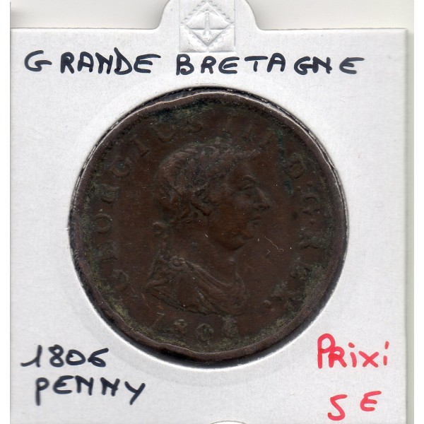 Grande Bretagne Penny 1806 TTB, KM.663 Georges III